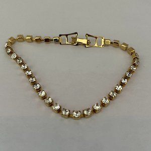 Gold tone Rhinestone bracelet